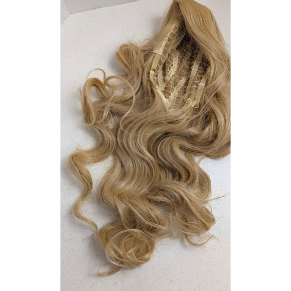 Women's 30" Wig Long  Blonde Cosplay Daily Party Waveyy Center Part Fited - Picture 11 of 16